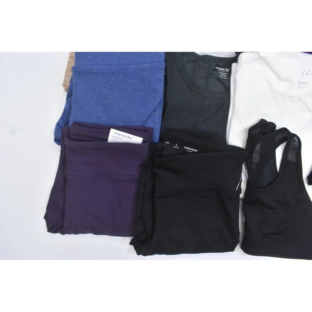 Old Navy Bulk Lot Of 10 Girls Size Large 10/12 Mixed Season Tops Bottoms Shorts